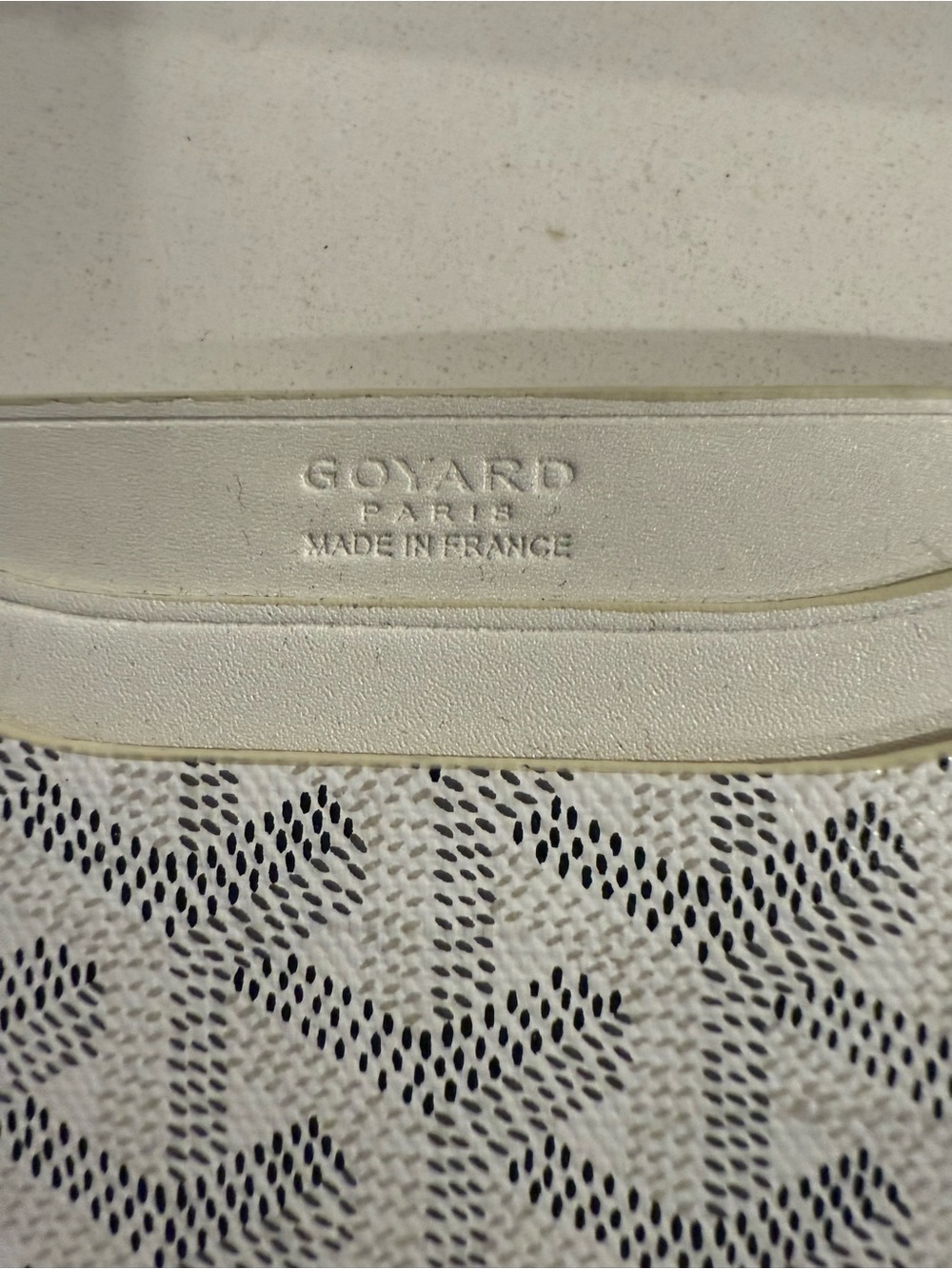Goyard White/Black Stamped Card Case Wallet - Women Bags - Picture 3 of 5